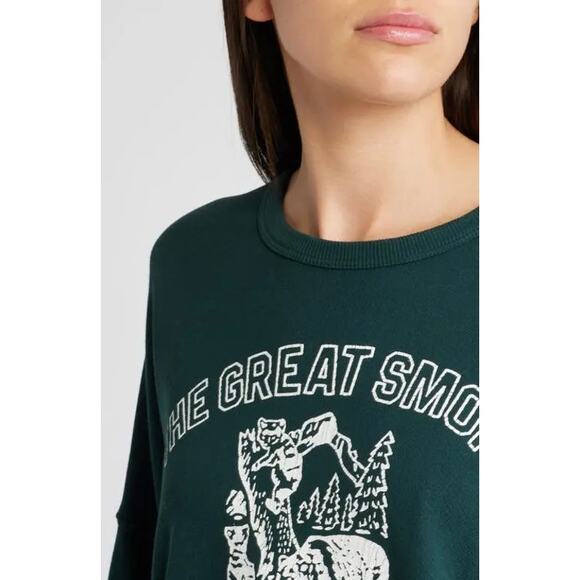 The Great Winter Pine Smoky Mountains Crewneck Sweatshirt NWT - Picture 2 of 7